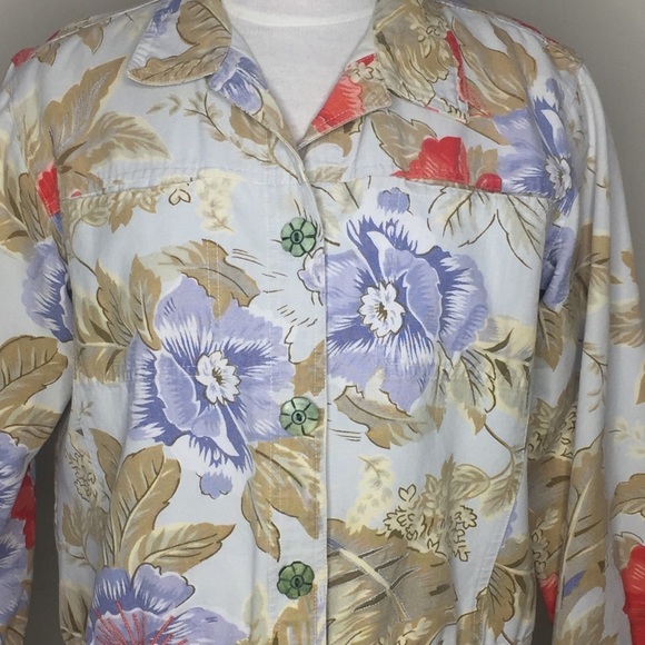 [Flashback] cotton jacket with cute flower buttons - Picture 2 of 8